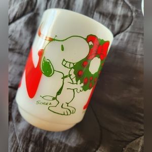 1958 Snoopy Noel mug and bowl
